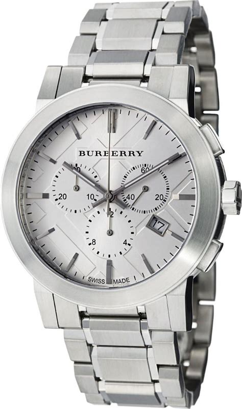 burberry watch bu9350|Burberry Men's Chronograph The City Silver Watch BU9350.